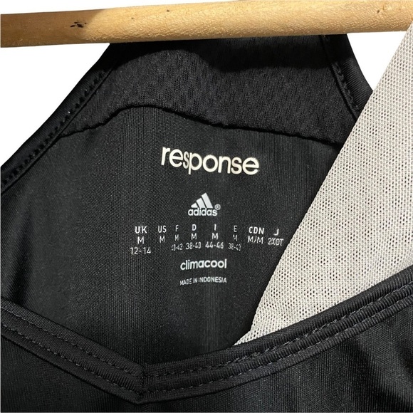 ADIDAS | Ladies Medium Black Climacool Athletic Tank Top Racer Back Breathable - Picture 4 of 5